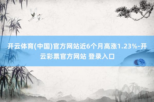 开云体育(中国)官方网站近6个月高涨1.23%-开云彩票官方网站 登录入口