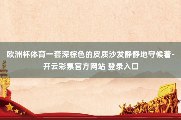 欧洲杯体育一套深棕色的皮质沙发静静地守候着-开云彩票官方网站 登录入口