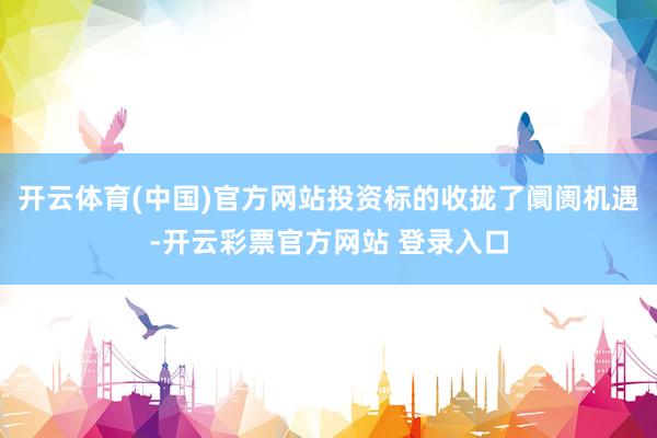 开云体育(中国)官方网站投资标的收拢了阛阓机遇-开云彩票官方网站 登录入口